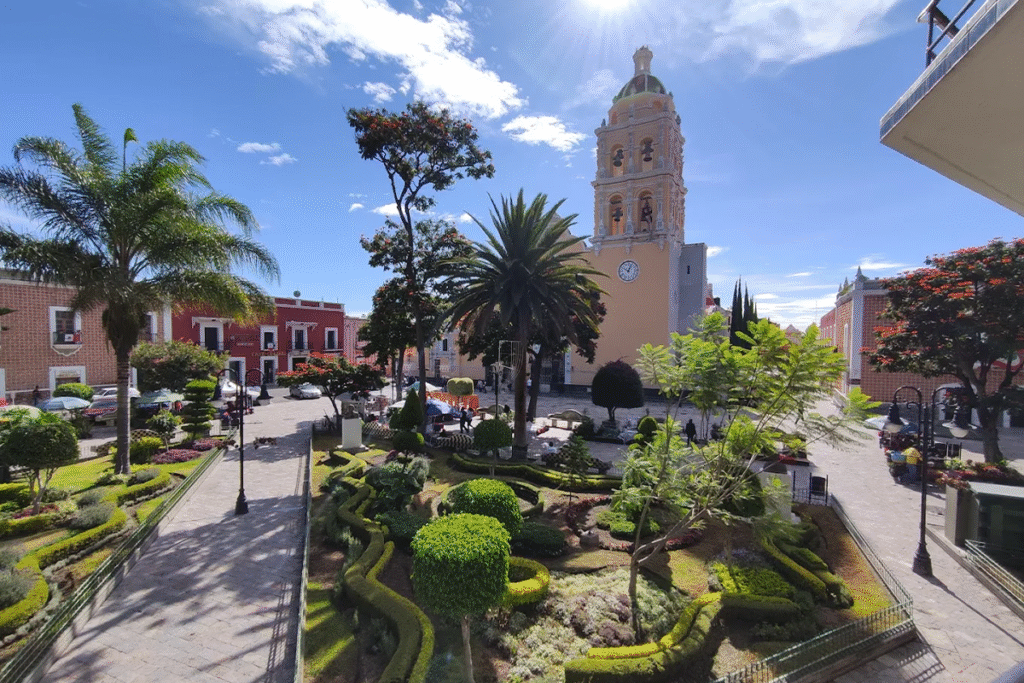 Zocalo de Atlixco, Puebla.
